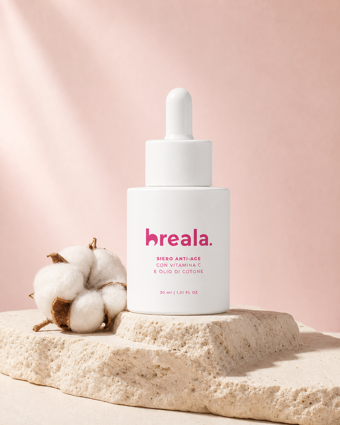Siero Anti-age con vitamina C e olio di cotone Breala